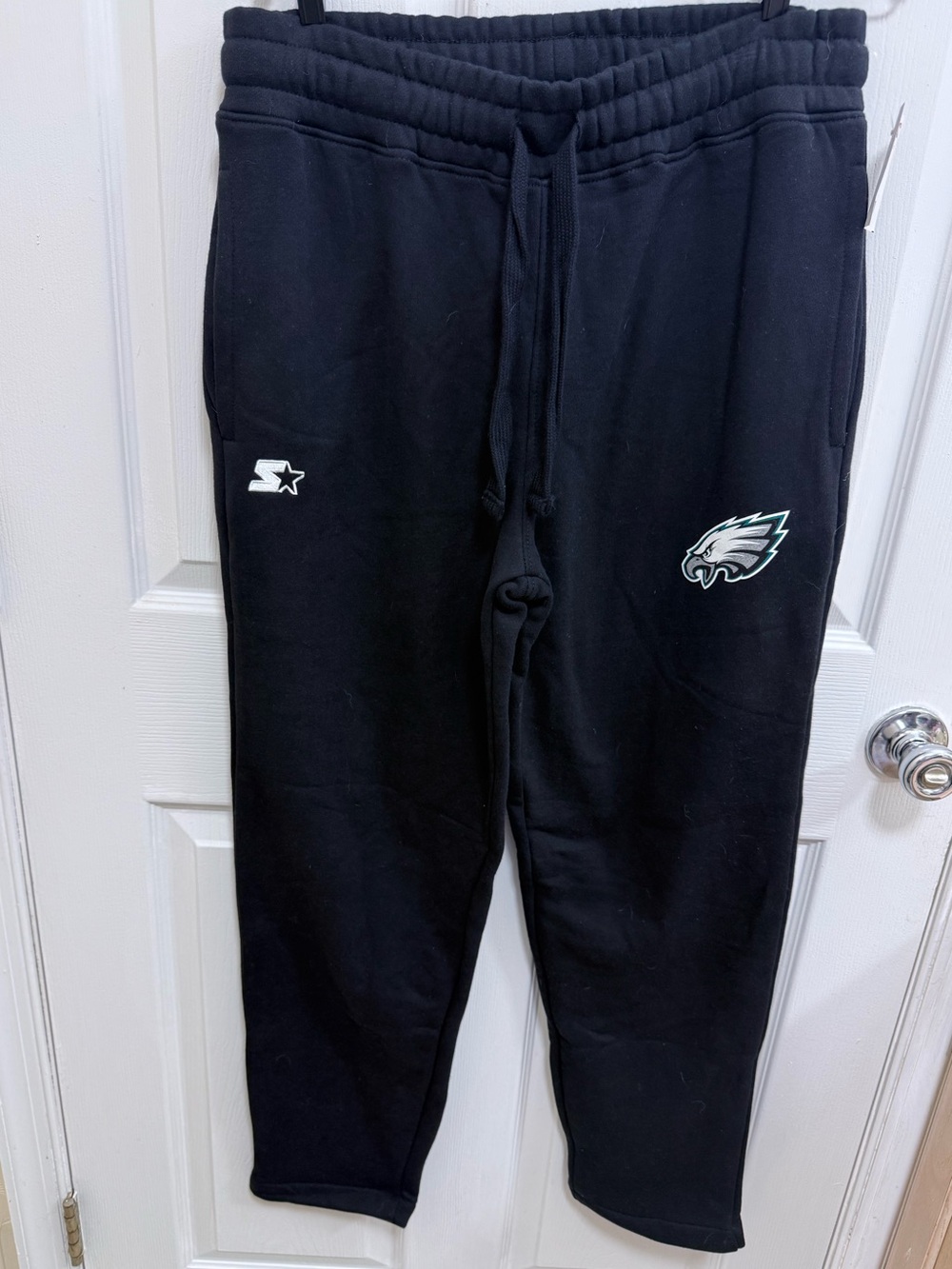 NWT Philadelphia Eagles NFL Black Joggers w/Logo, Size Medium